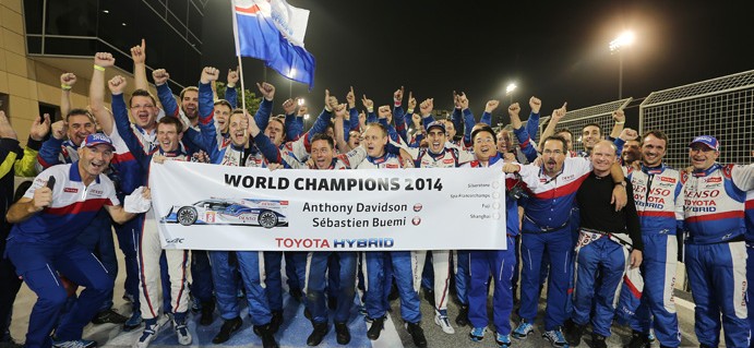 Toyota Celebrate as Davidson and Buemi are Crowned World Champions
