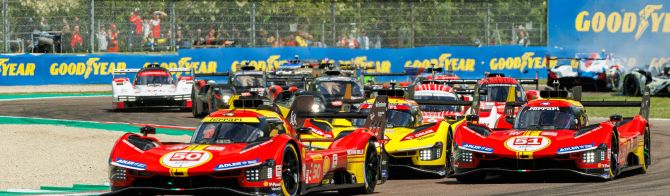 Imola 2 Hour Report: Giovinazzi leads for Ferrari; Manthey PureRxcing Porsche heads LMGT3