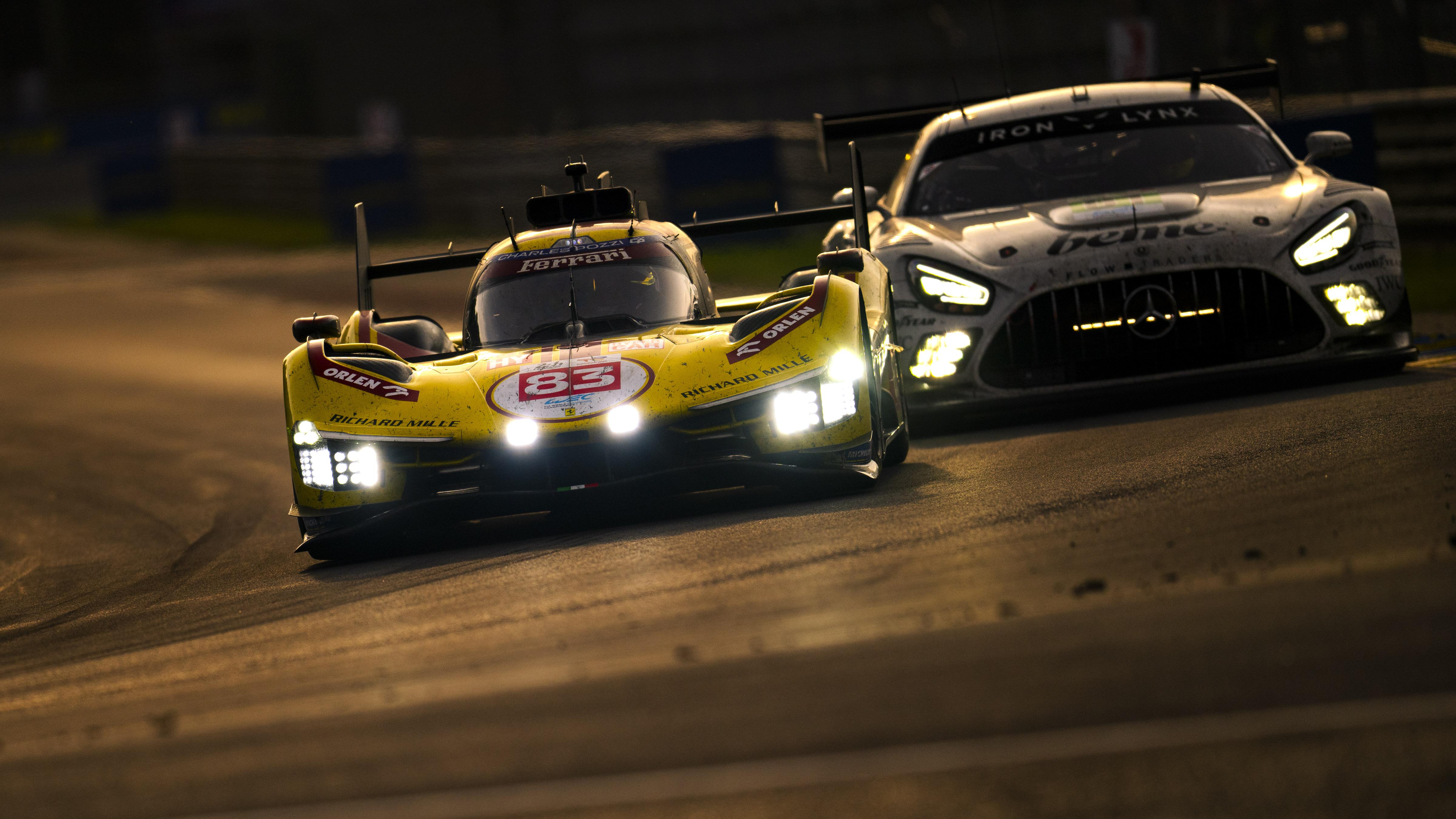 Satellite Ferrari heads factory cars entering final four hours