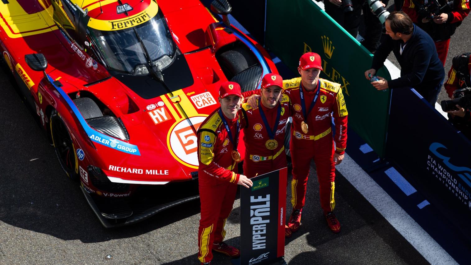 Triplé de Ferrari en Hyperpole pour les TotalEnergies 6 Heures de Spa-Francorchamps