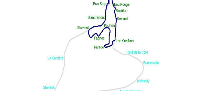 Le tracé de Spa-Francorchamps au fil des ans