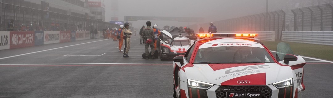 6 Hours of Fuji:  Race resumed behind the safety car after 34 minutes red flag period