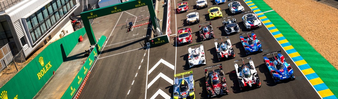 The official photo of the 62 cars entered for the 24 Hours of Le Mans!