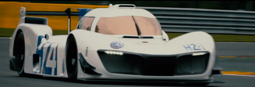 Le prototype électrique-hydrogène LMPH2G au ''départ'' des 24 Heures du Mans 2019