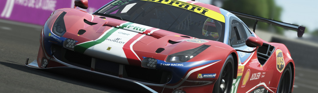 Ferrari en piste pour les 24 Heures du Mans Virtuelles !