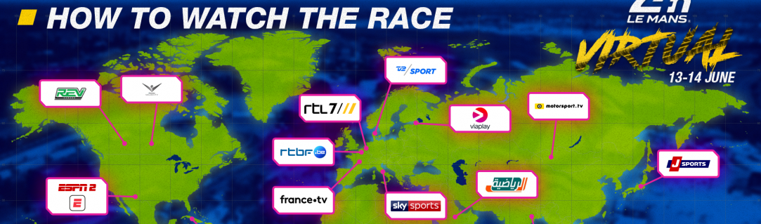 ESPN amongst global broadcasters to televise the first-ever  24 Hours of Le Mans Virtual
