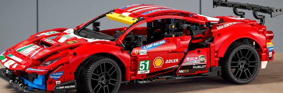 Une réplique en LEGO de la Ferrari 488 GTE Evo à exposer chez vous !