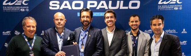 Ricardo Nunes, the Mayor of São Paulo, signs contract at Le Mans to bring back the FIA World Endurance Championship to São Paulo