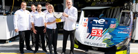 Peugeot TotalEnergies awarded FIA WEC’s Sustainability Endurance Award by DHL