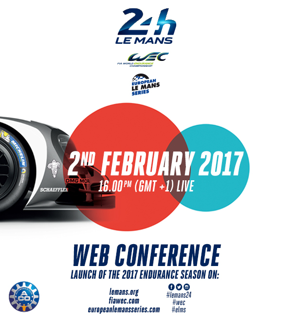 Announcement of WEC season entries : 2 February LIVE online