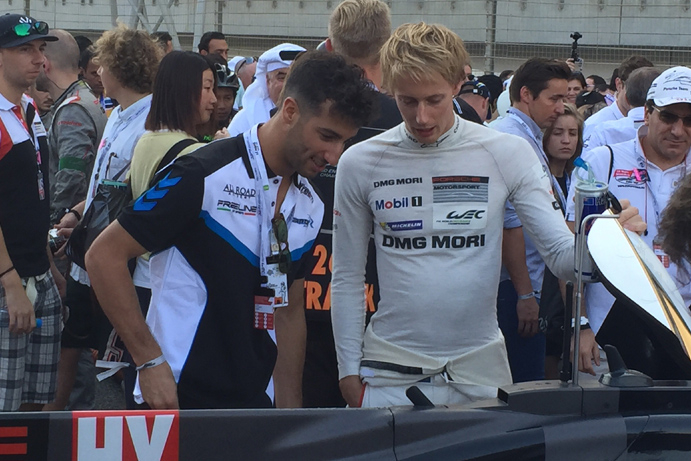 Daniel Ricciardo enjoys WEC paddock visit