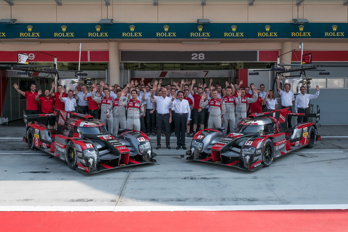 Bahreïn : un tour d'honneur pour Audi avant le départ de la course