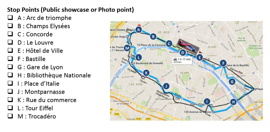 La Ford GT visite Paris !