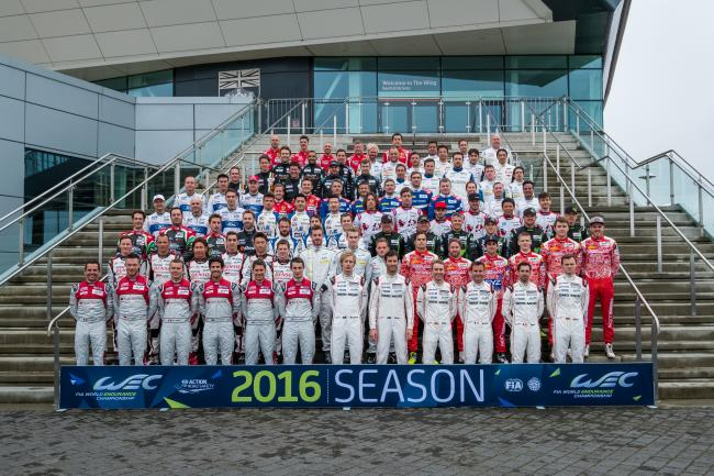 Photo de famille des pilotes WEC 2016 : tous présents !