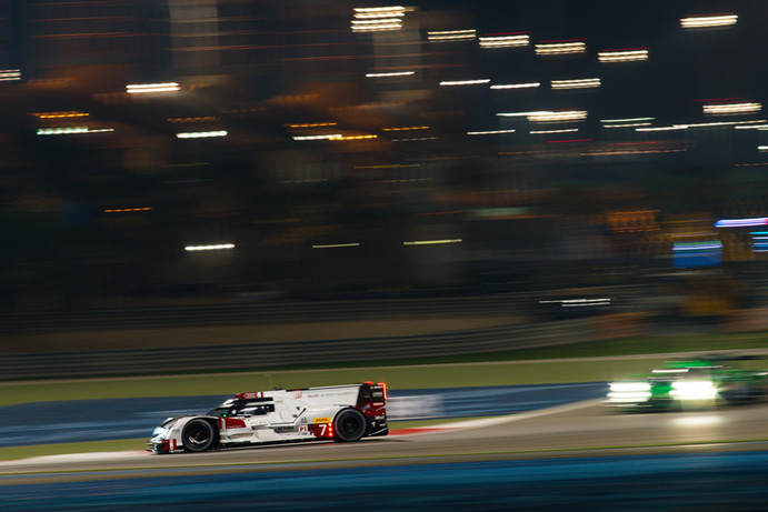 FP2:  Audi star at night in Bahrain