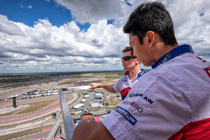 Davidson and Nakajima Take in the View