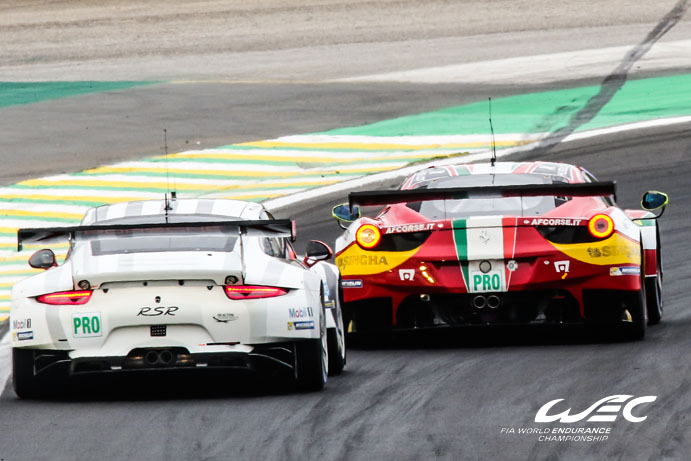 6H Sao Paulo GTE 180-Minutes: Ferrari and Aston Martin continue to hold station in GTE