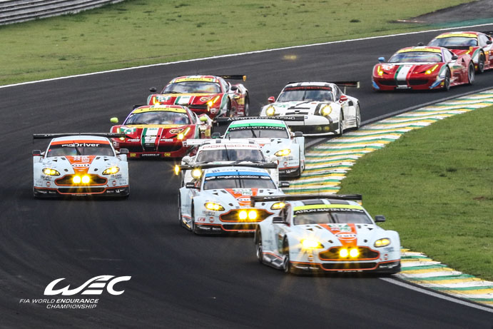 6H Sao Paulo GTE 90 Minutes:  Aston Martin and Ferrari battling it out