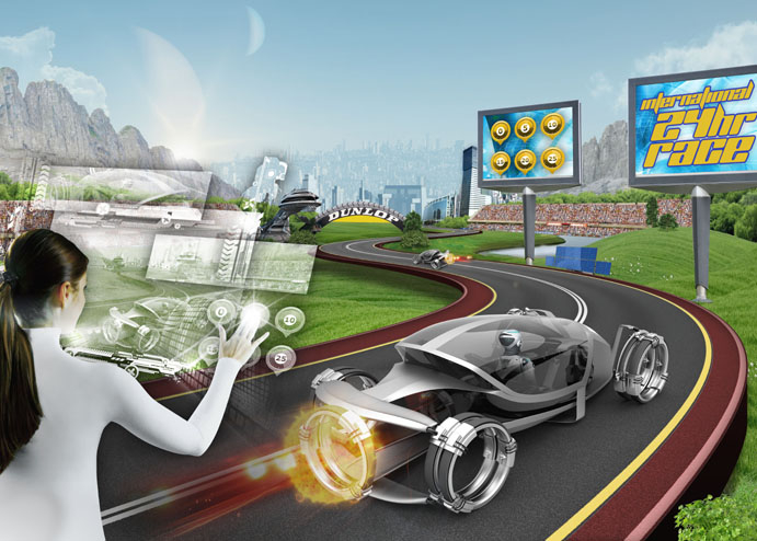 La voiture de course du futur by Dunlop