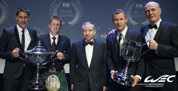 WORLD ENDURANCE CHAMPIONS HONOURED AT FIA PRIZE GIVING CEREMONY