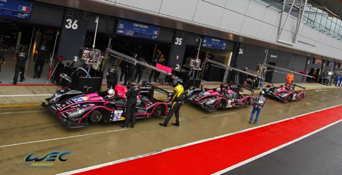 Three OAK Racing Morgan LMP2 cars in Spa