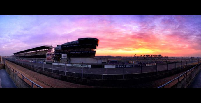 Sunrise in Le Mans