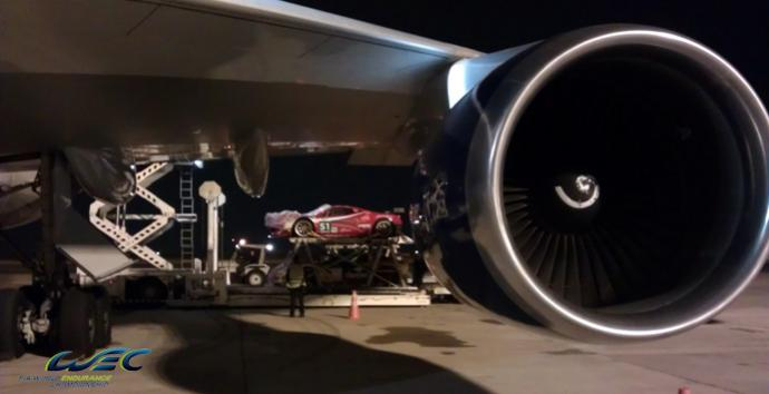 Flying the cars from Brazil to Bahrain