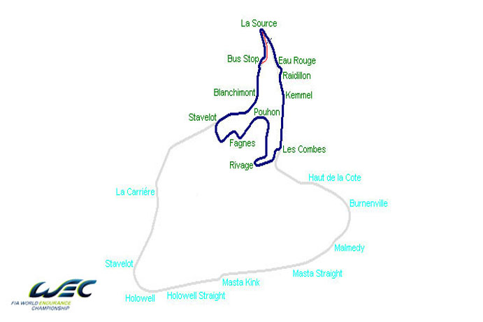 The Spa-Francorchamps circuit through the years