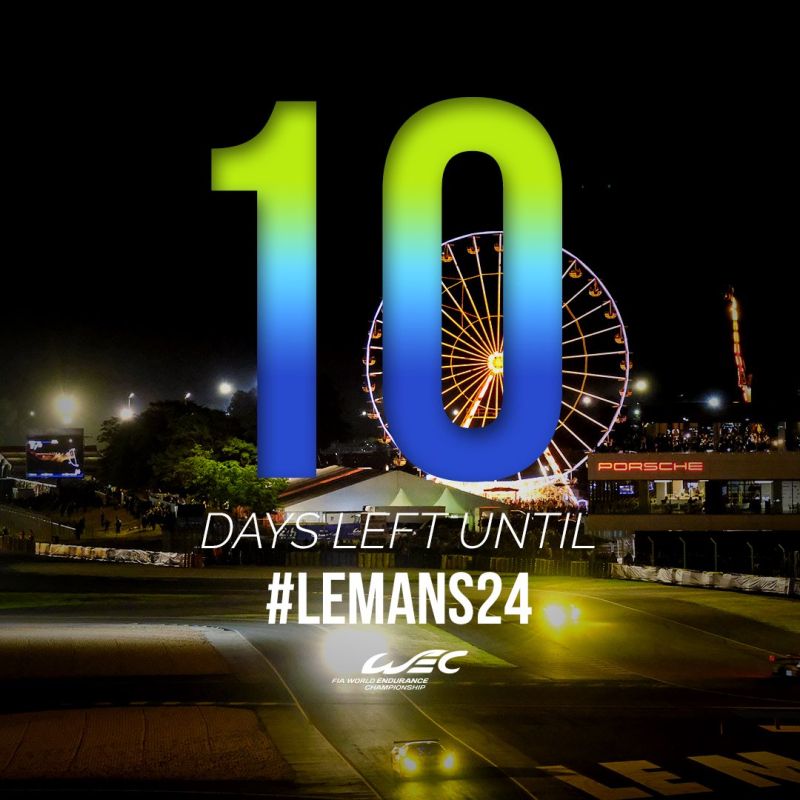 10 days to go to Le Mans!