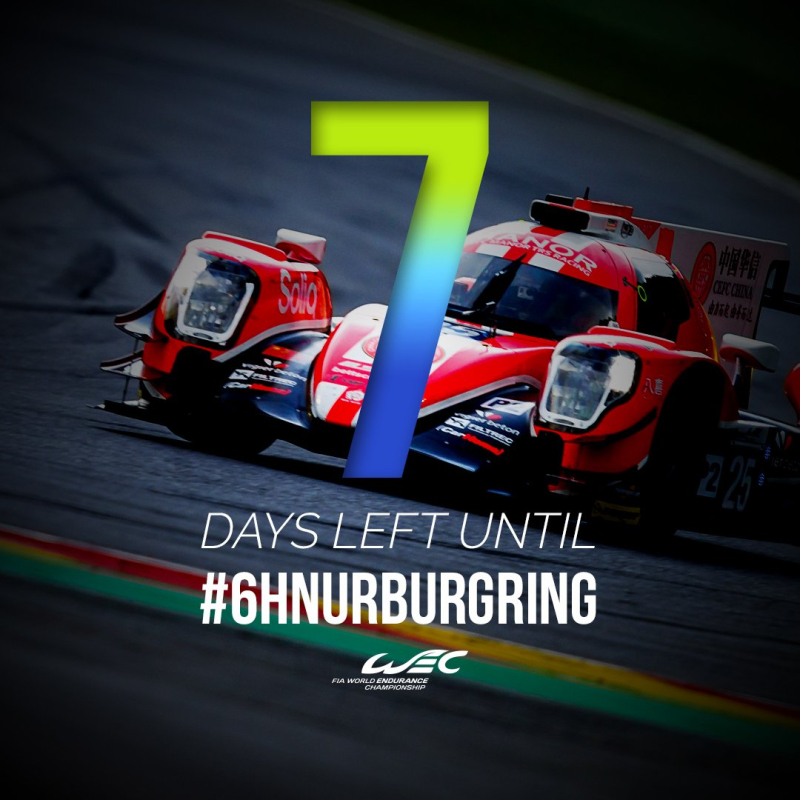 7 Days to go to 6 Hours of Nurburgring!
