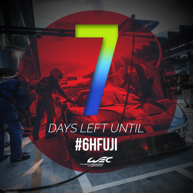 One week to go to 6 Hours of Fuji!