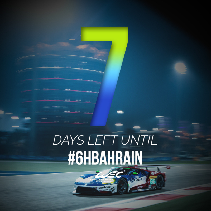 Bapco 6 Hours of Bahrain:  One week to go!