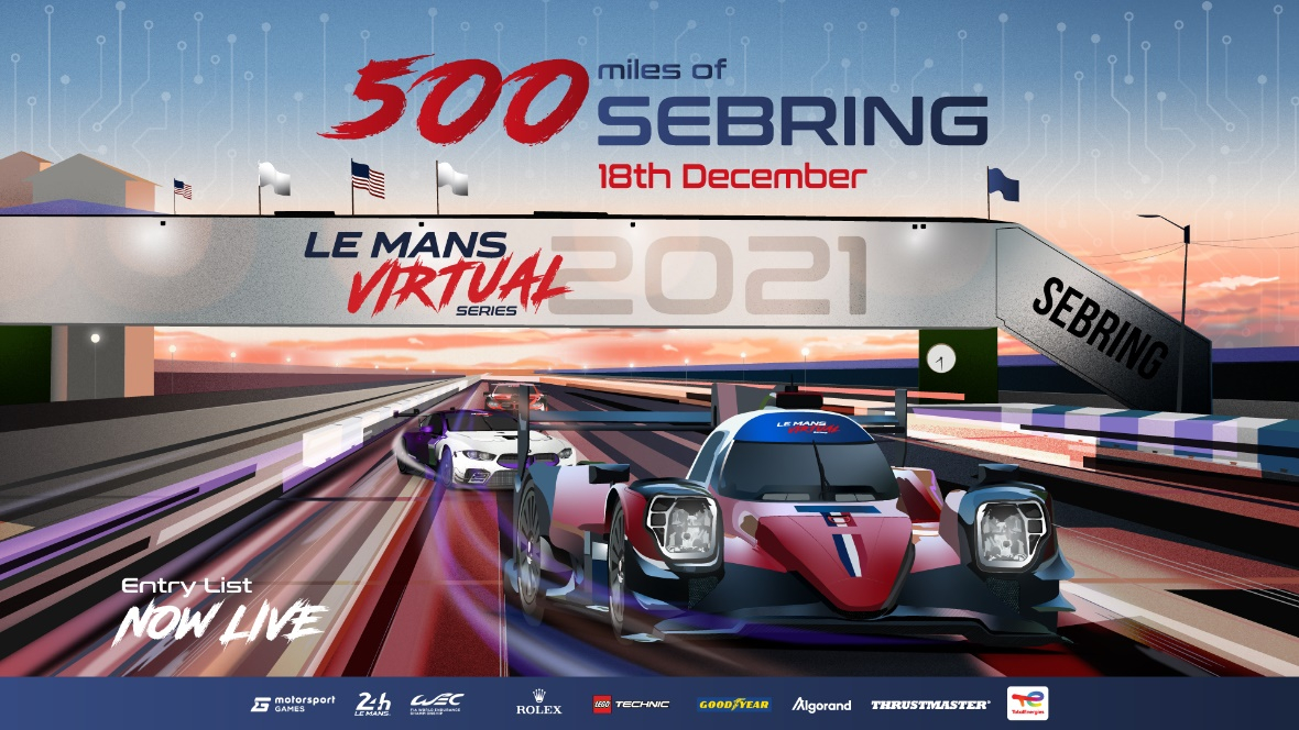 Du beau monde pour Le Mans Virtual Series des 500 Miles de Sebring.