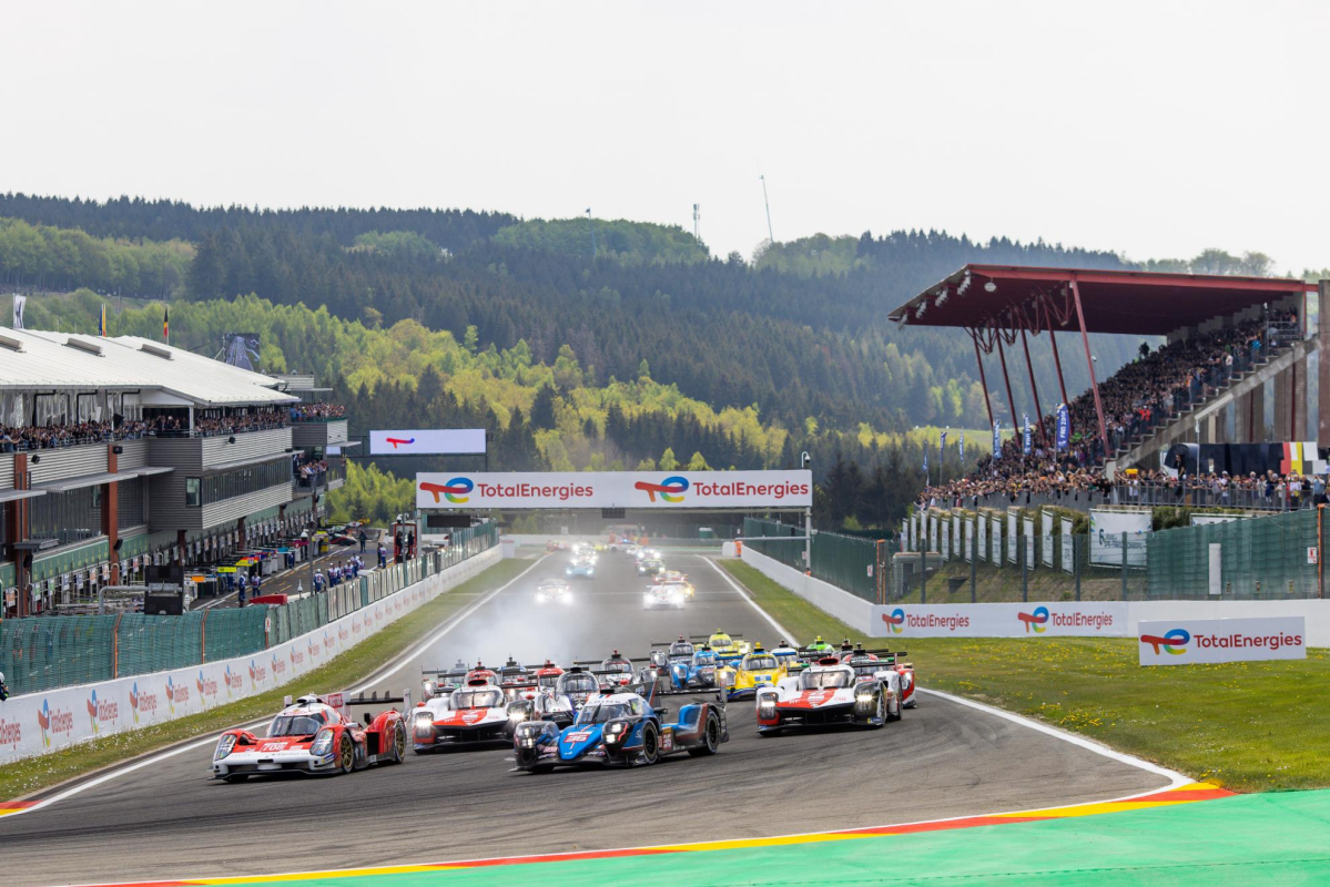 Spa-Francorchamps après 2H de course.