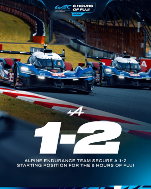 Front-row lockout for @alpine_endurance_team 🔒   After qualifying was cancelled due to severe weathe