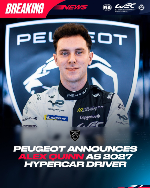 🚨 BREAKING NEWS: @alexquinn.1 joins Peugeot TotalEnergies as 2027 Hypercar driver. Following his 202