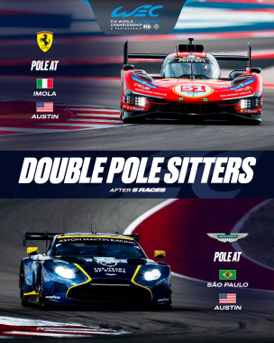 The only two cars to claim pole TWICE this season ✌️   The #51 @ferrarihypercar claimed Hypercar pol