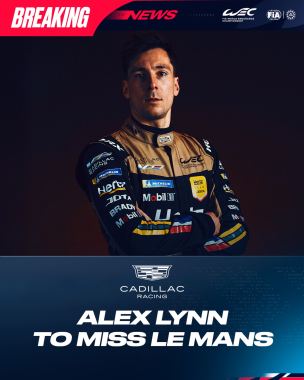 🚨BREAKING NEWS: @alexlynnracing will not compete at Le Mans next month.  Cadillac Hertz Team JOTA ha