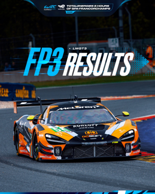 @garage_59 locks out the top two positions in Free Practice 3 🏁   @finn_gehrsitz sets a 2:17.068 lap