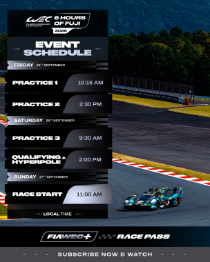 It’s time to get down to business at Fuji ⏰ Your weekend, sorted! Keep track of every session and ca