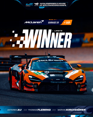 MCLAREN WINS THE 6 HOURS OF SPA! 💪 The #10 @garage_59 brings home the victory! #WEC #6HSpa #McLaren 