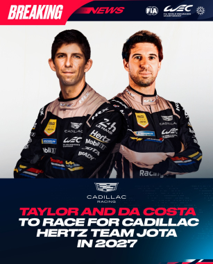 BREAKING: Cadillac Hertz Team JOTA announce 2027 line-up.   @afelixdacosta and @rickytaylorrace join