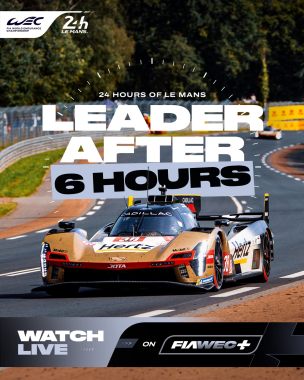 CADILLAC LEAD after 6 hours of racing 🙌   Watch the 24 Hours of Le Mans LIVE on FIAWEC+!   #WEC #LeM