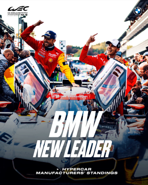 Your new Hypercar LEADERS: @bmwmmotorsport 🙌 It took three years and a lot of determination to achie