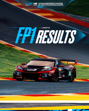 Corvette set the pace in Free Practice 1 ⚡️   @ceastwood28 goes quickest with a 2:18.034 lap in the 