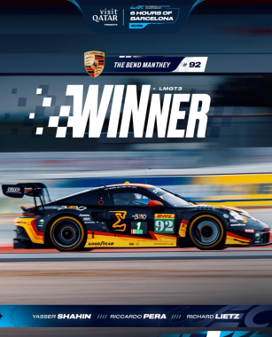 PORSCHE WIN IN BARCELONA! 🇪🇸 #92 The Bend @manthey_racing finishes P1 for the LMGT3 class. #WEC #6HB