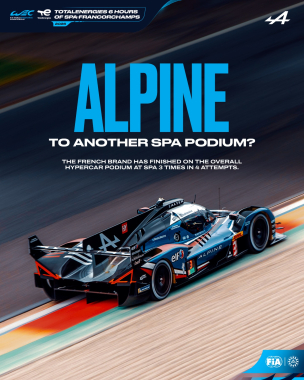 A proven force at Spa 💙 @alpine_endurance_team has finished on the overall Hypercar podium at Spa th