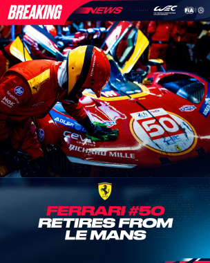 @ferrarihypercar #50 has retired from the race.   A disappointing result for the 2024 winner.   #WEC