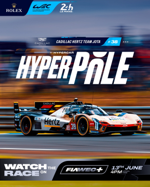 CADILLAC ON POLE AT LE MANS!! 🏅🇫🇷   @jaitkenracer puts the #38 into P1 for the @24heuresdumans.   #W