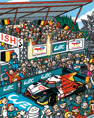 Spa’s race-winning moments, told through art 🎨   The second chapter of ‘Endurance Illustrated’ comes